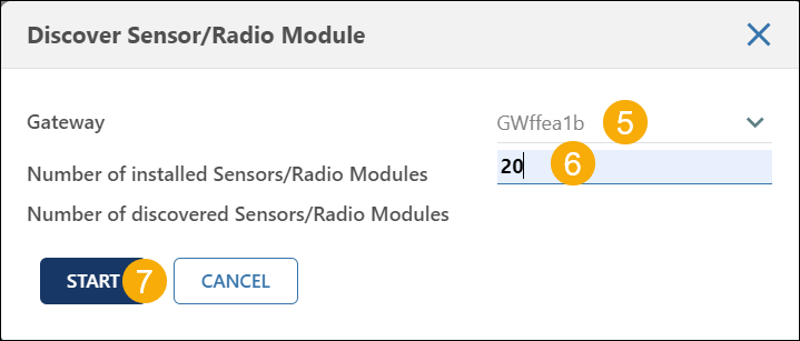 Discover Sensors (New UI)