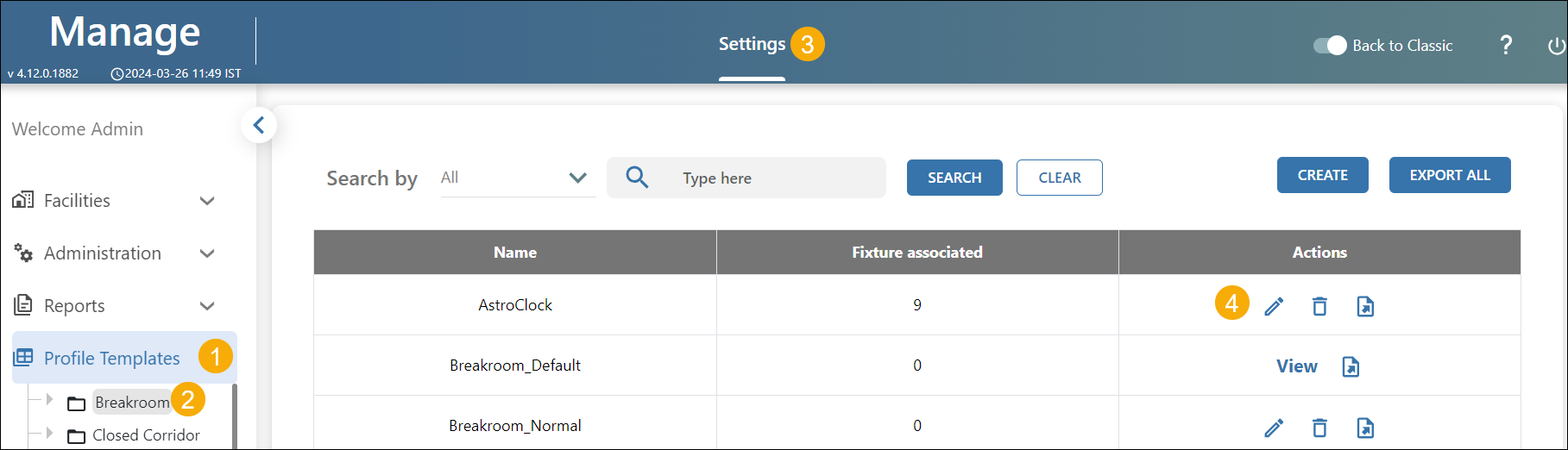 Profile Templates for Radio Module (New UI)