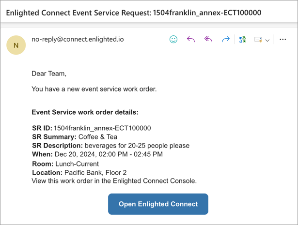 Event Service Management