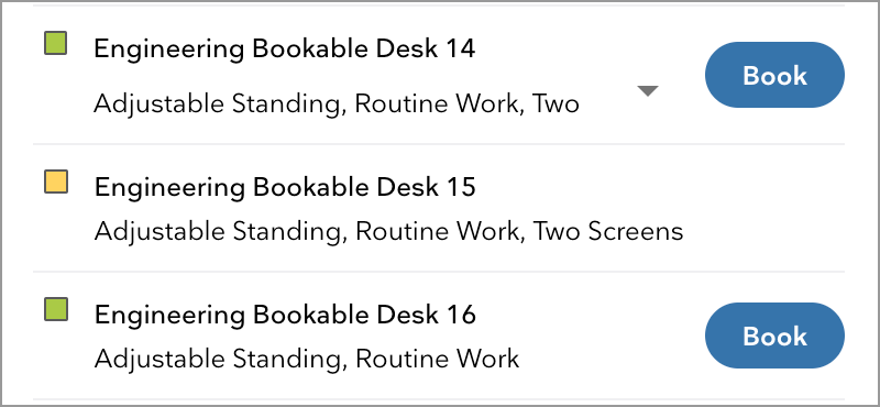 Configure desk occupancy, check in, and auto-release
