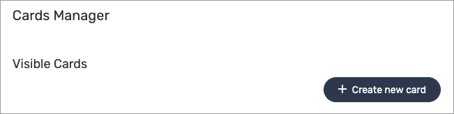 Create and manage portfolio-level cards