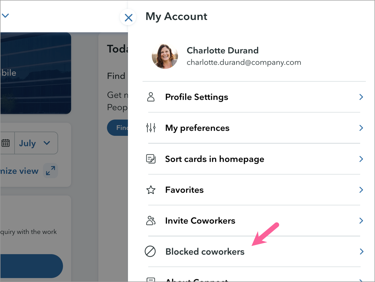 Block coworkers