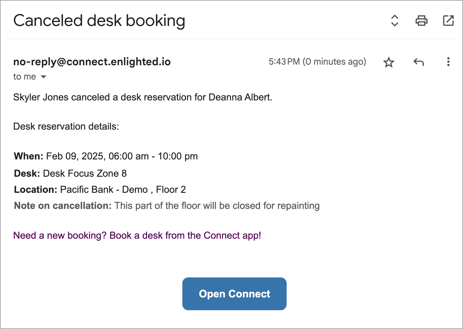 Manage desk bookings