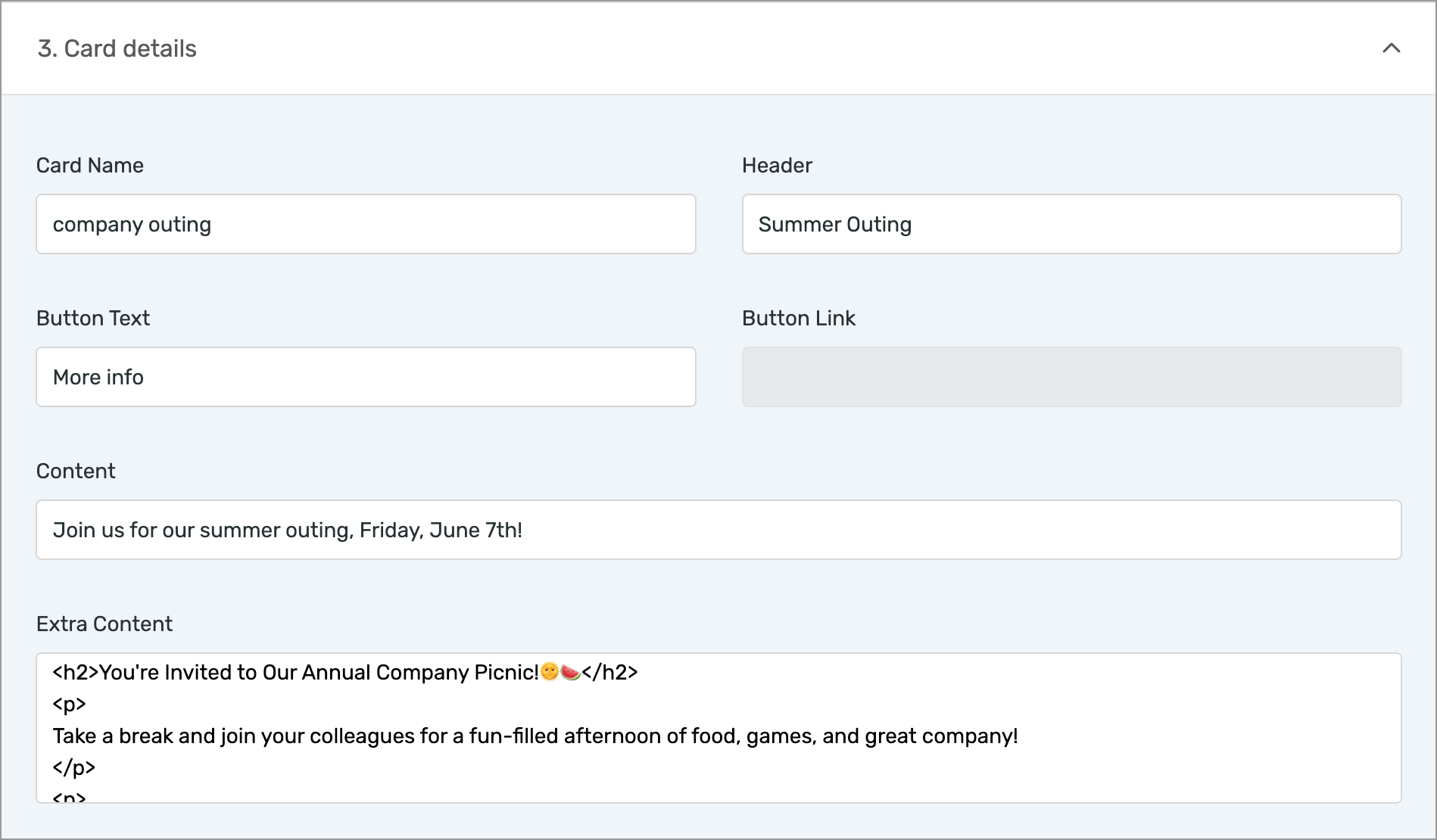 Create and manage building-level cards