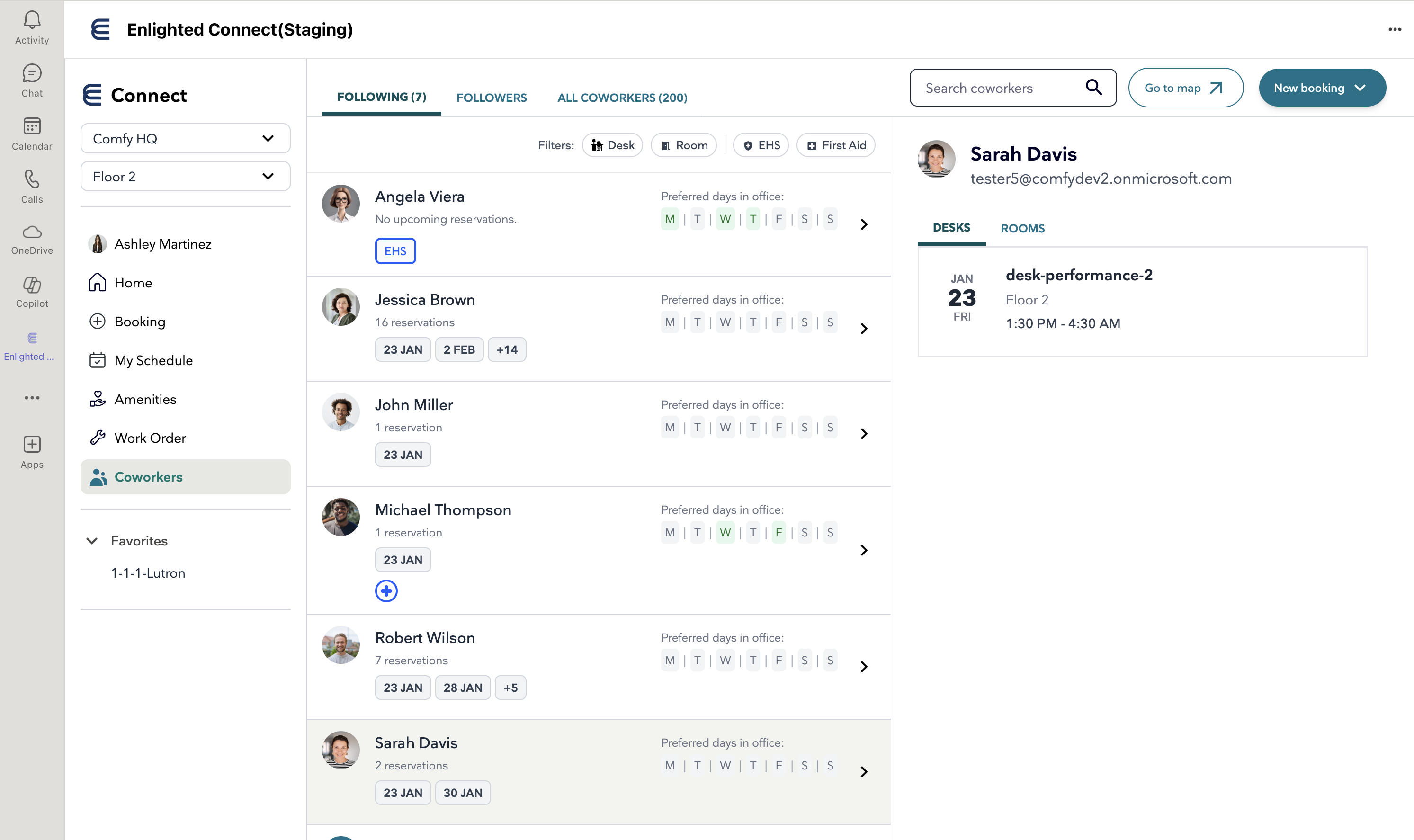 Enlighted Connect in Teams